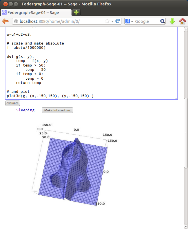 Federgraph image created with Sage on Ubuntu